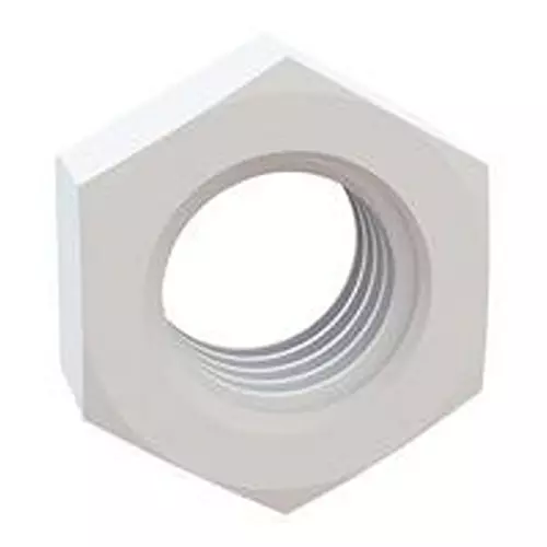 ESSENTRA COMPONENTS Hex Nut, M3X0.5 Thread, Natural, Nylon, 04M030050Hn