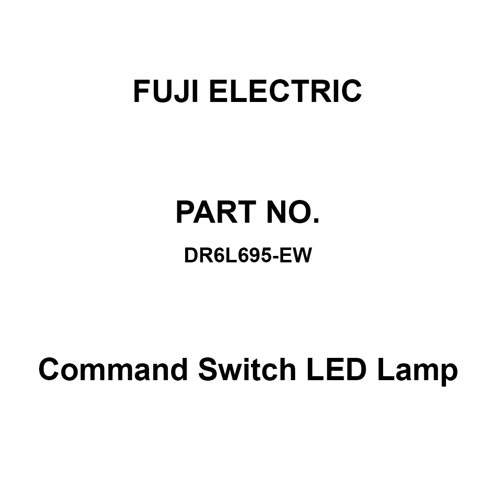 Fuji Electric Command Switch LED Lamp Orange Light Colour, DR6L695-EW