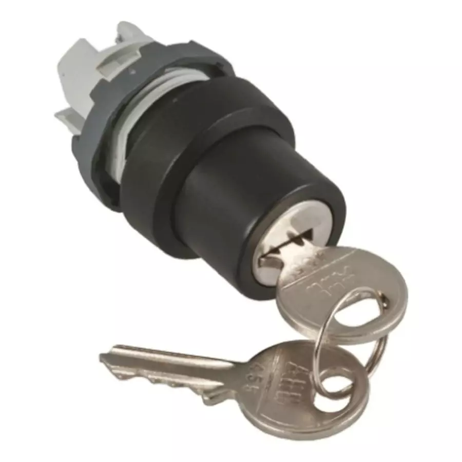 ABB Modular 3-position Key Switch Head, Latching, 22mm Cutout, 1SFA611283R1001M3SSK1-101