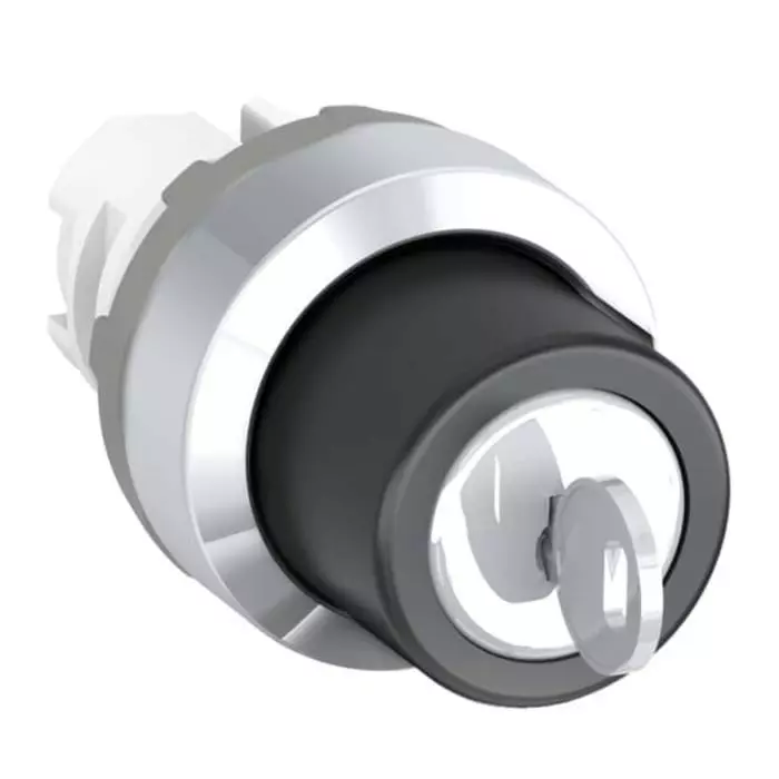 ABB M2SSK3 2-position Key Switch Head, Momentary, 22.5mm Cutout, 1SFA611282R3003