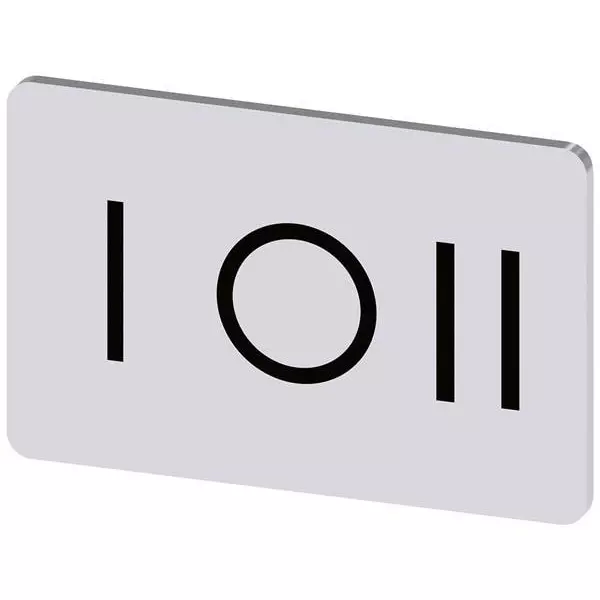 Siemens Labeling Plate, I O II for 3SU1 Series, 3SU19000AD810QK0