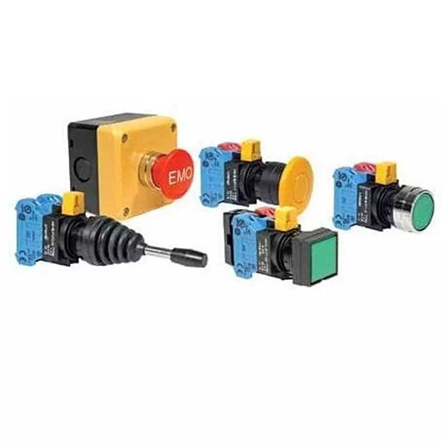 IDEC Switch Cap Black for 22 mm Pushbutton Switches, HW1A-B1-B