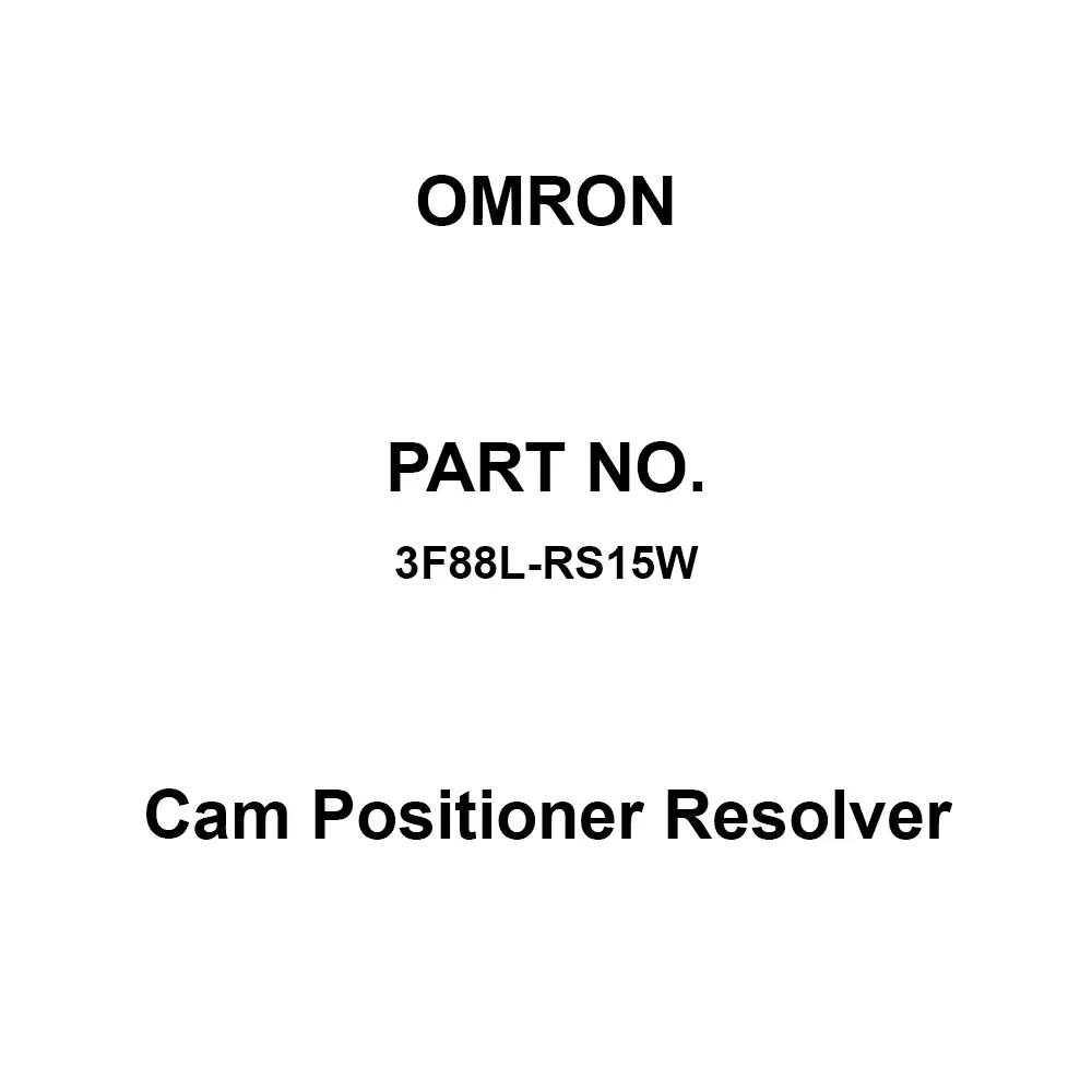 Omron Cam Positioner Resolver, 3F88L-RS15W