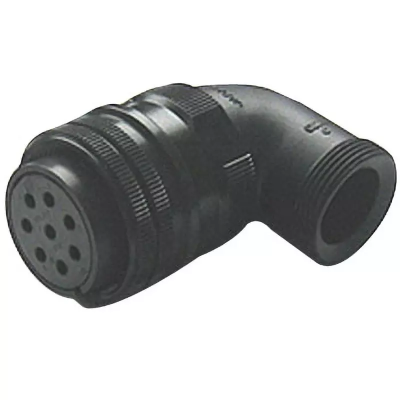 FUJIKURA Round Type Angle Plug with Back Shell 4 Pole, CE05-8A20-4PD-D-BAS