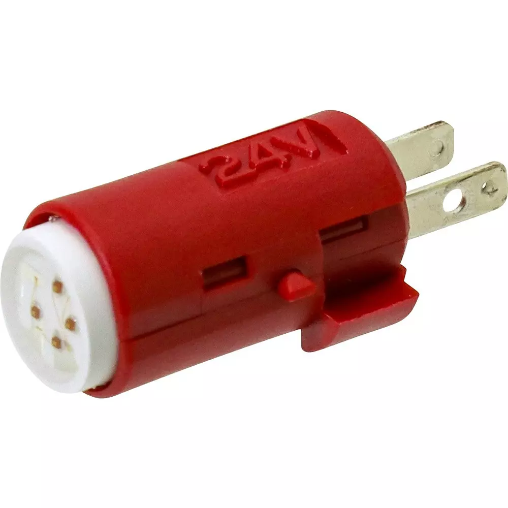 Omron Push Button Switch Lamp Part LED Type Red, A16-24DR