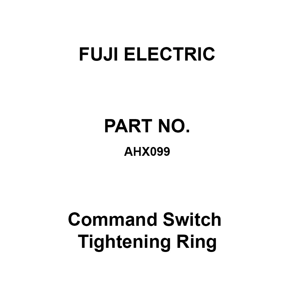Fuji Electric Command Switch Tightening Ring Φ30x7.4 mm Outer Dimension, AHX099