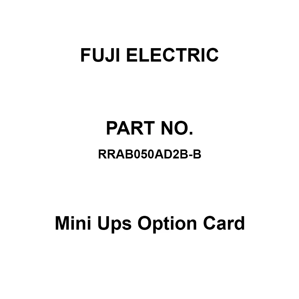 Fuji Electric Mini Ups Option Card 130x701x434 mm, RRAB050AD2B-B