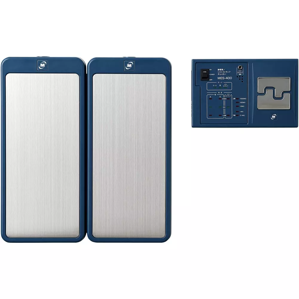 Midori Anti-Static Shoes and Wrist Strap Checker, MES-400