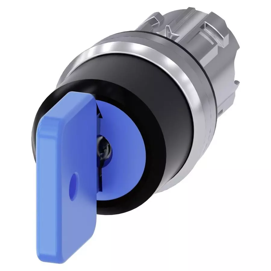 Siemens SIRIUS ACT 3SU10 3-Position Key Switch Head, Latching, 22mm Cutout, 3SU1050-4GL01-0AA0