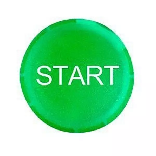 EATON Button Lens for M22 Series Illuminated Flush Pushbuttons, M22-XDL-G-GB1