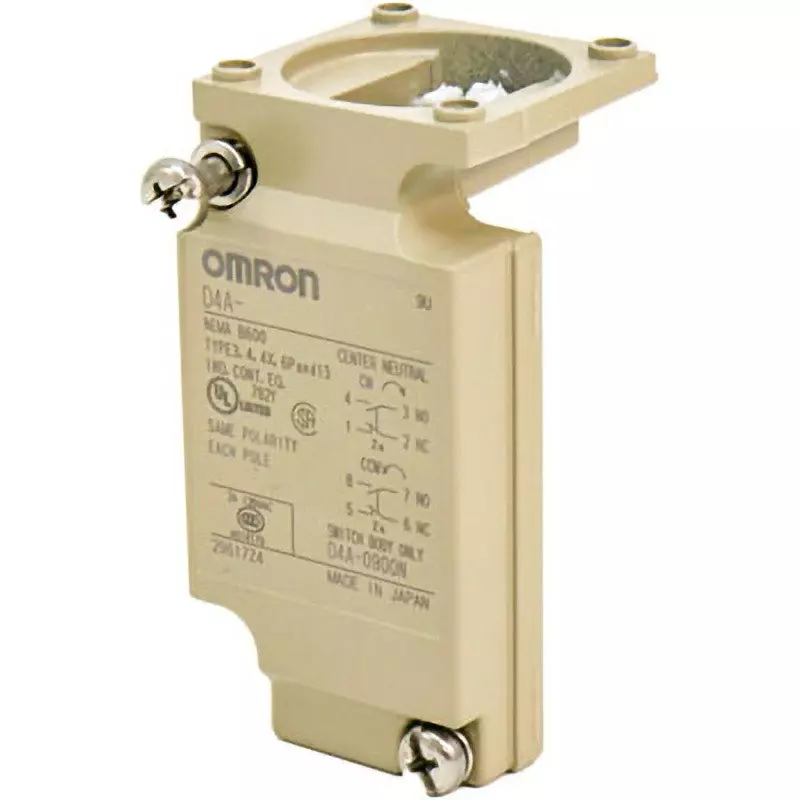 Omron Small Heavy-Duty Limit Switch Box (4-Circuit), D4A-0900N