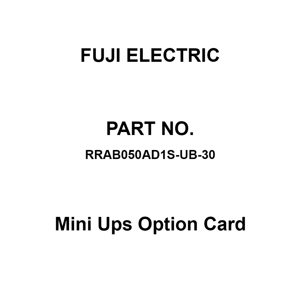 Fuji Electric Mini Ups Option Card 350x710x550 mm, RRAB050AD1S-UB-30