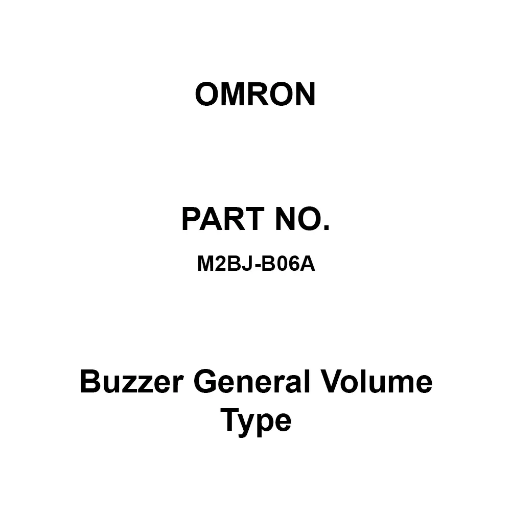 Omron Buzzer General Volume Type General Volume Type, M2BJ-B06A