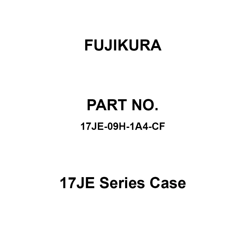 FUJIKURA Case Direct Hood Standard Type, 17JE-09H-1A4-CF