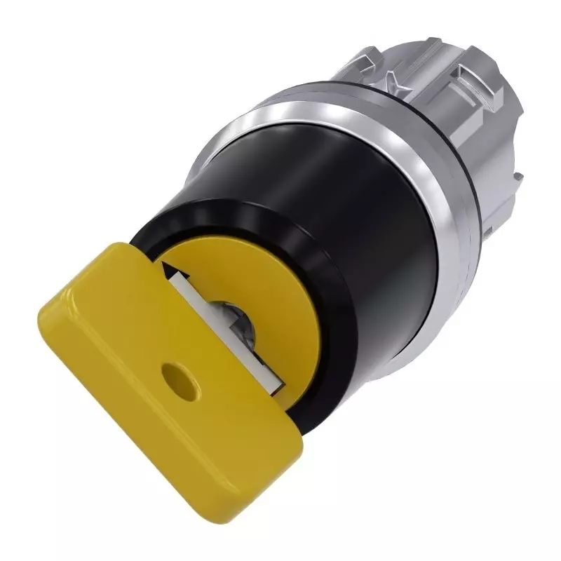 Siemens SIRIUS ACT 3SU10 2-Position Key Switch Head, Latching, 22mm Cutout, 3SU1050-4JF11-0AA0