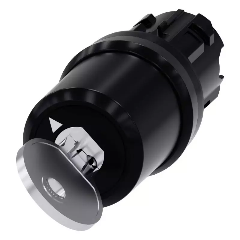 Siemens SIRIUS ACT 3SU10 2-Position Key Switch Head, Momentary, 22mm Cutout, 3SU1000-5PC01-0AA0