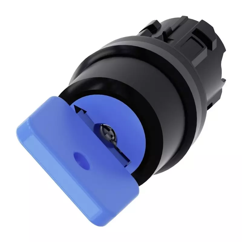 Siemens SIRIUS ACT 3SU10 2-Position Key Switch Head, Momentary, 22mm Cutout, 3SU1000-4GC01-0AA0