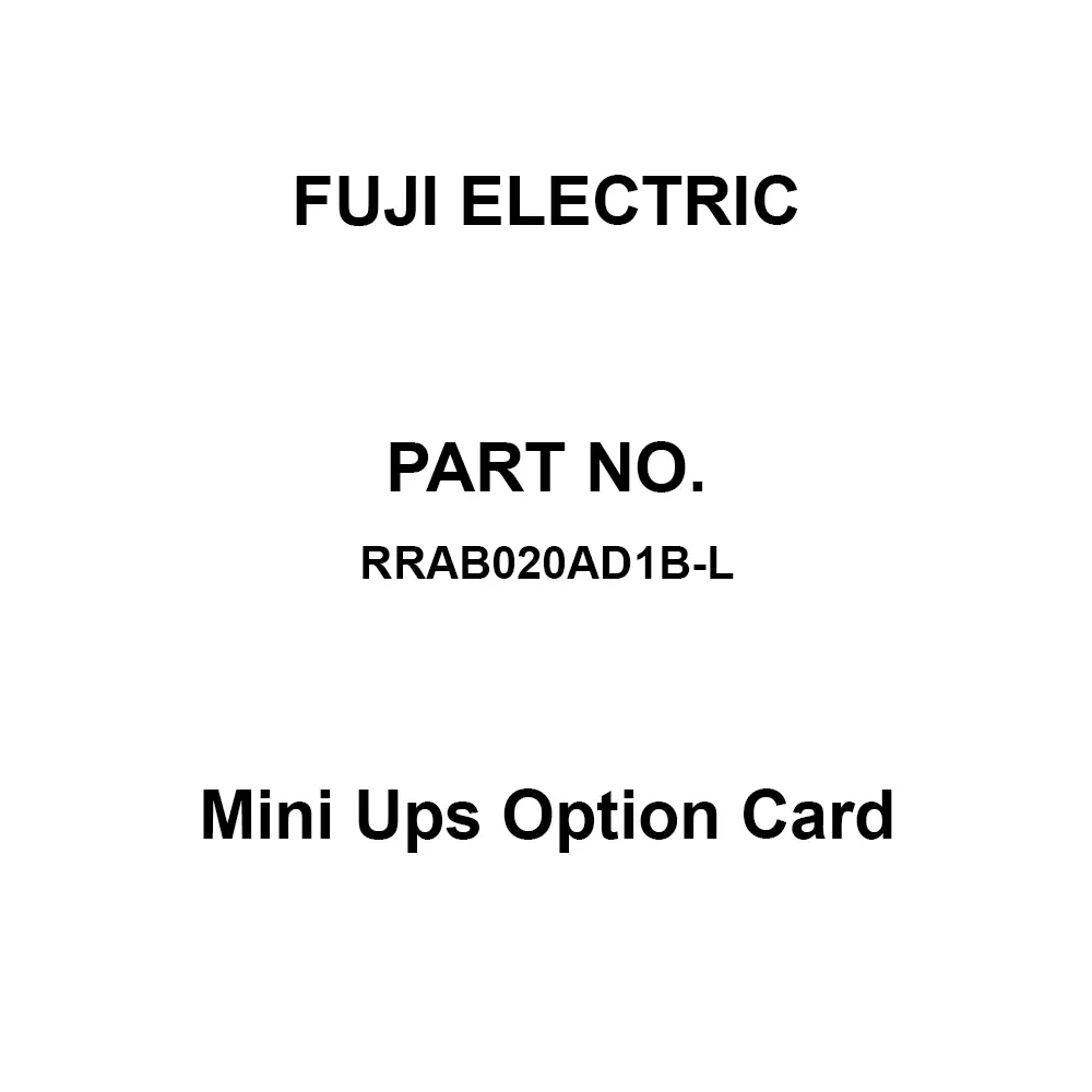 Fuji Electric Mini Ups Option Card 130x508x434 mm, RRAB020AD1B-L