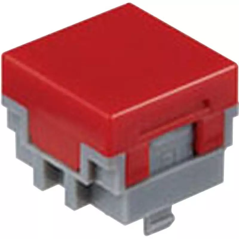 NKK SWITCHES Non-Illuminated Square Button Red Color, AT-484-R