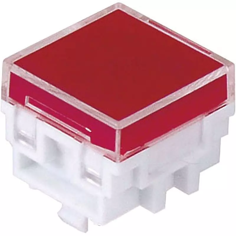 NKK SWITCHES Square Illumination Button Transparent Color, AT-4162-R