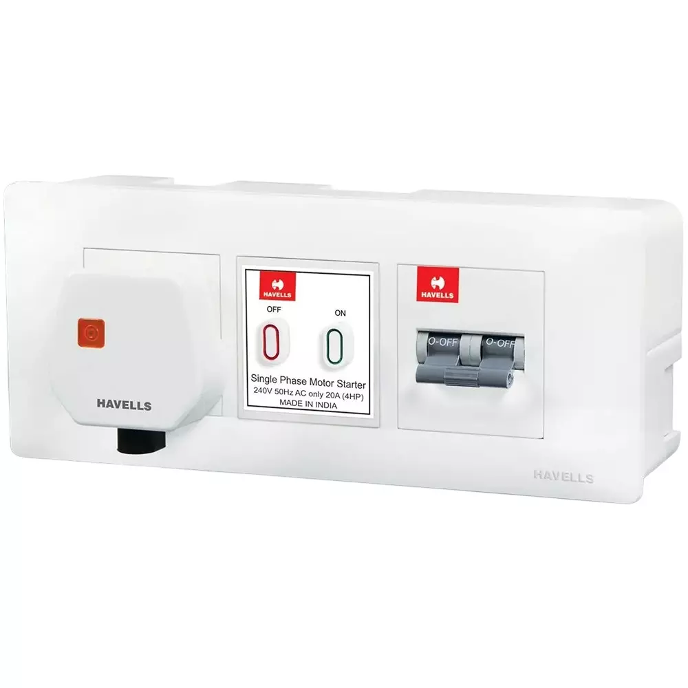 Havells 25 A DBOXx MCB Protected Power Unit 6 Module for Protection of Home Appliances, DHDUCDP0253025