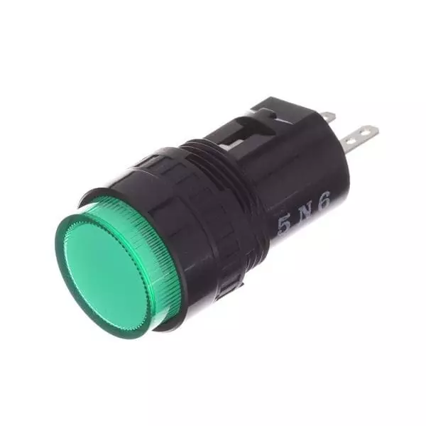 IDEC Indicators LED Panel Mount 24 V Green for AP Series, AP6M122-G