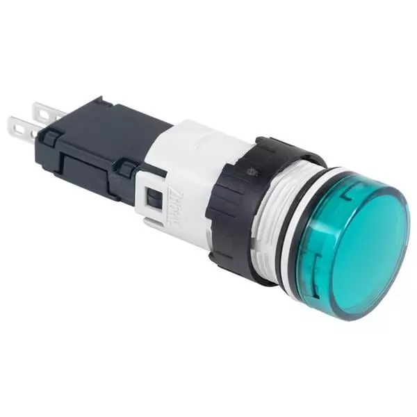 Schneider Electric Indicators Pilot Light Panel Mount Green for XB6 Series, XB6AV3GB