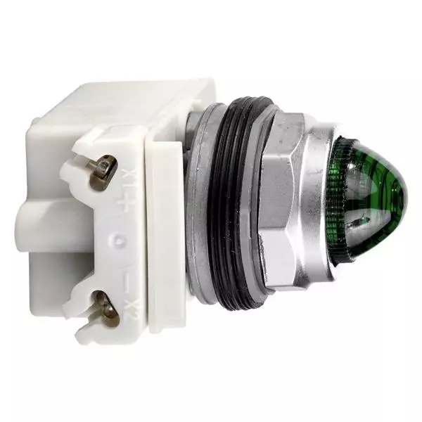 Schneider Electric Indicators Pilot Light Panel Mount for Pushbutton Switches, 9001KP35LGG9