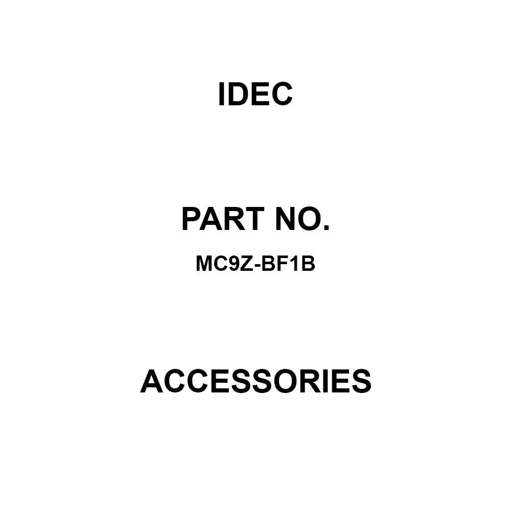 IDEC Accessories Illuminated Control Unit for Pushbutton Switches, MC9Z-BF1B