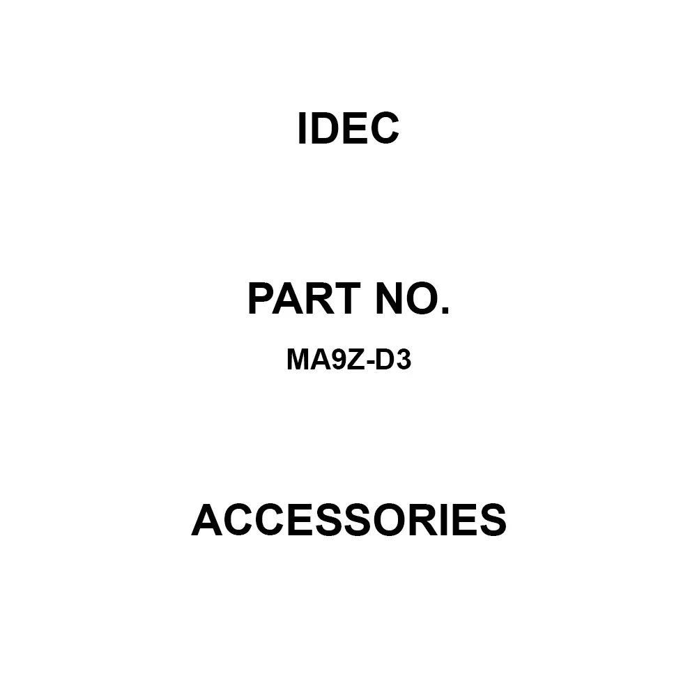 IDEC Accessories Miniature Control Unit for Pushbutton Switches, MA9Z-D3