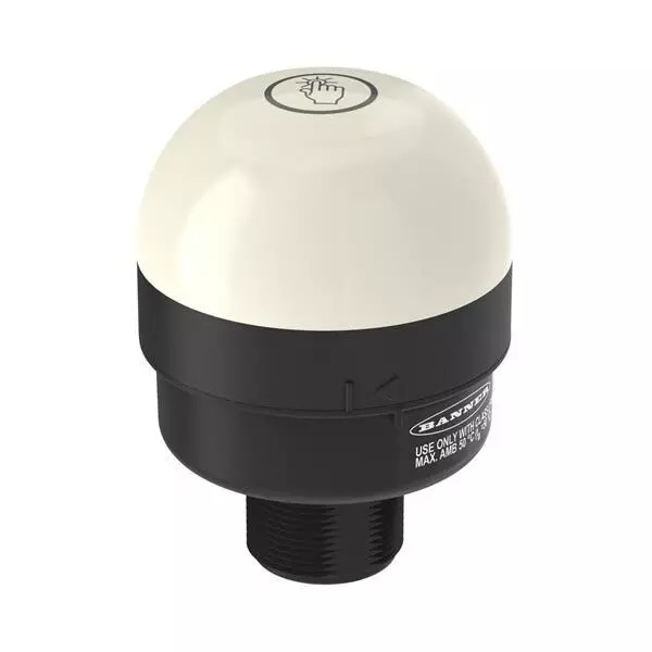 Banner Engineering Wireless Battery-Powered Touch Buttons IP65 3.6 V DC Red, Yellow, Green, Blue, K70DXN9T2GRYBX-B NB