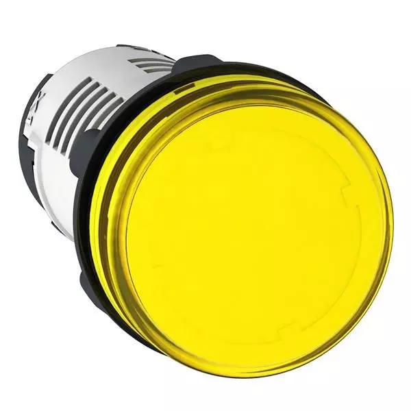 Schneider Electric Indicators Pilot Light Panel Mount 24 V AC, 24 V DC Yellow for SB7 Series, XB7EV05BP