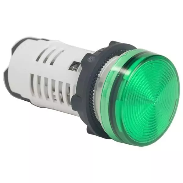 Schneider Electric Indicators Pilot Light Panel Mount 120 V AC Green for XB7 Series, XB7EV03GP