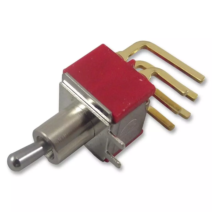 MULTICOMP PRO Toggle Switches SWITCH, PCB, DPDT, HORIZ, 1MD1T2B4M6RE