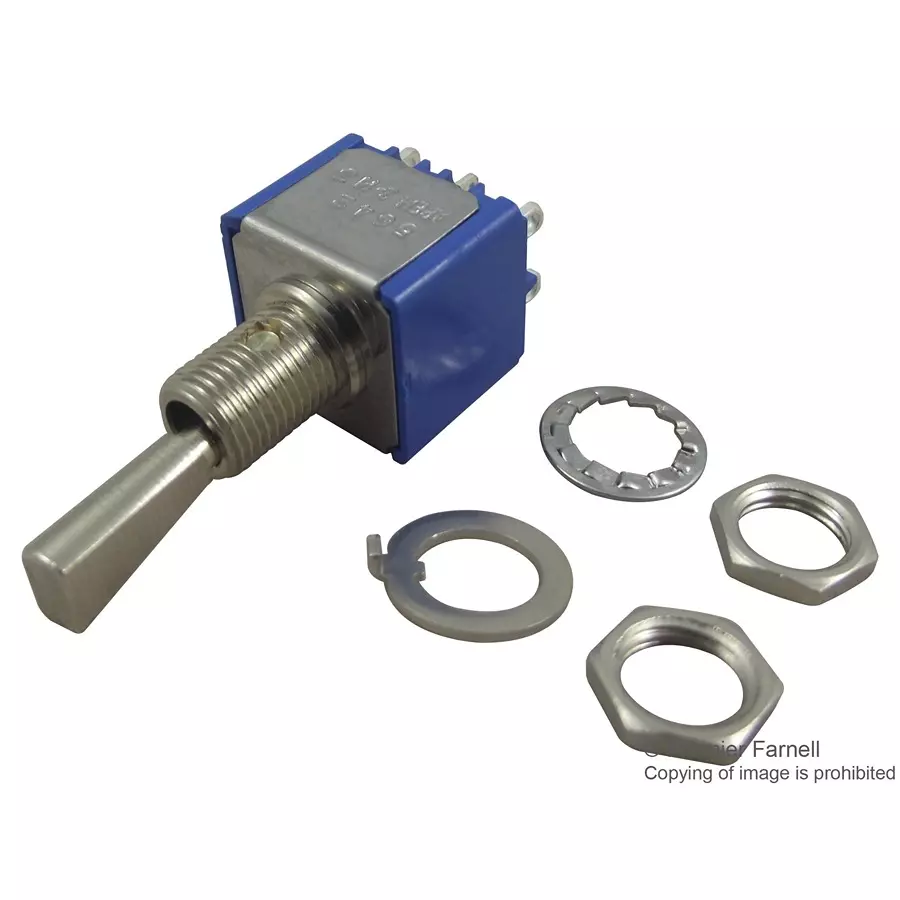 APEM SWITCH, DPDT, BIASED, 5642A-9