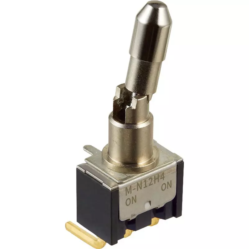 NKK SWITCHES Toggle Switch 1 Pole Lock Lever Mechanism, M-N19H4L