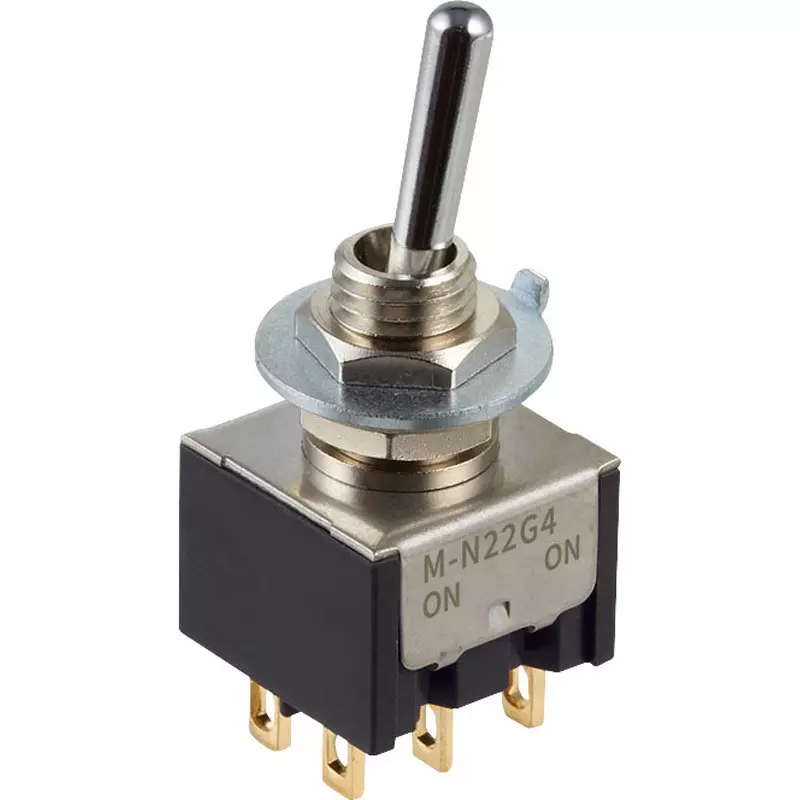 Buy NKK SWITCHES Toggle Switch 2 Pole Basic Lever Mechanism, M-N23G4S ...