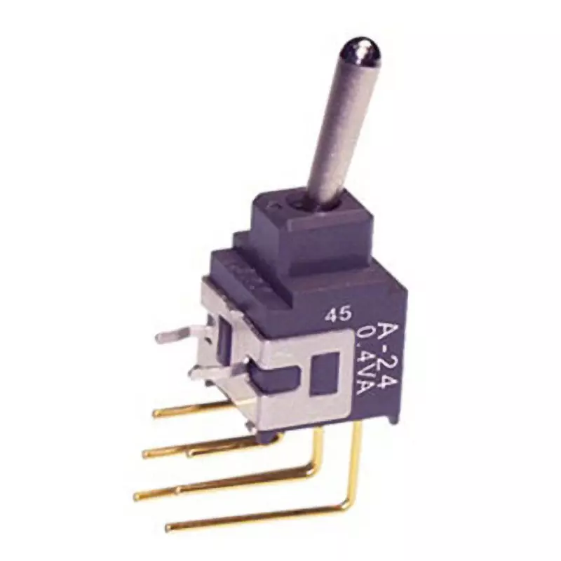 NKK SWITCHES A Series Non-Illuminated Toggle Switch 1 Pole Basic Lever, A-24AV