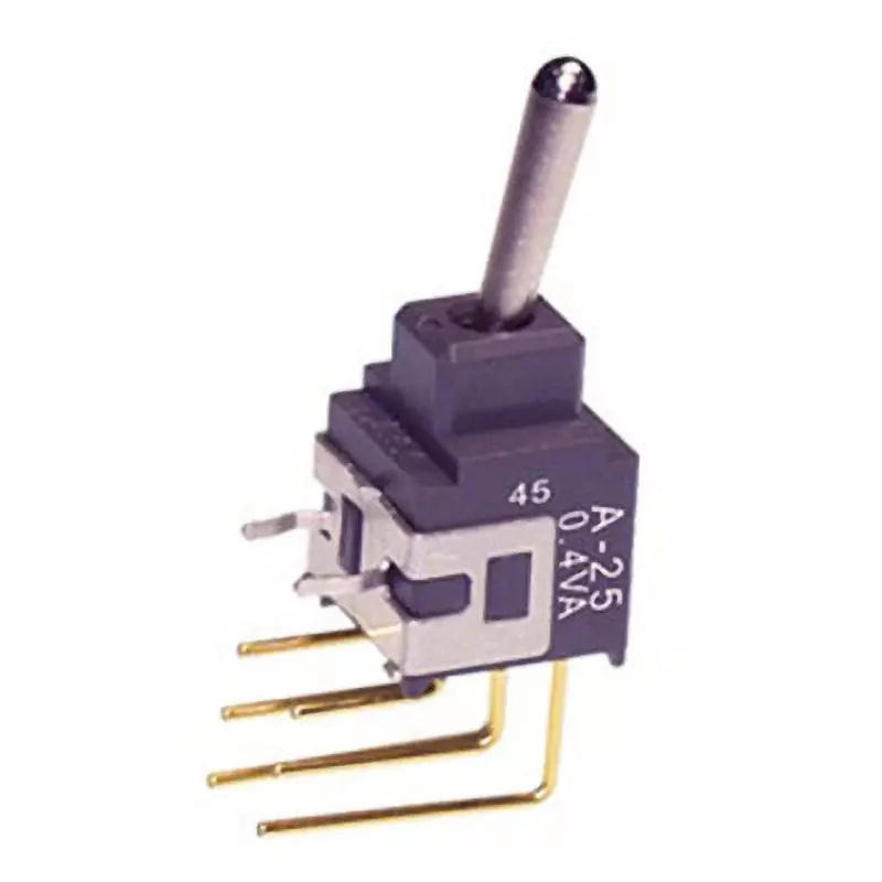 NKK SWITCHES A Series Non-Illuminated Toggle Switch 2 Pole Basic Lever, A-25AV