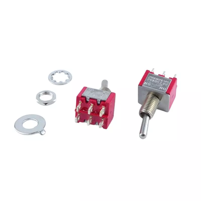 GB Toggle Switch Panel Mount DPDT (Double Pole Double Throw), GB-TSW-DPDT-NN-P