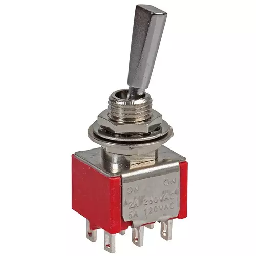 MULTICOMP PRO Toggle Switches SWITCH, DPDT, 1MD1T6B11M1QE