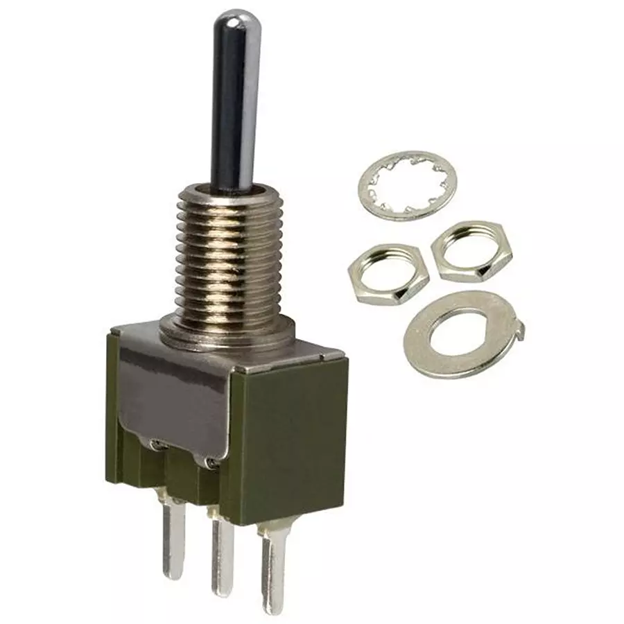 MULTICOMP PRO Toggle Switches SWITCH, TOGGLE, SPDT, 5A, 250V, SPC21277