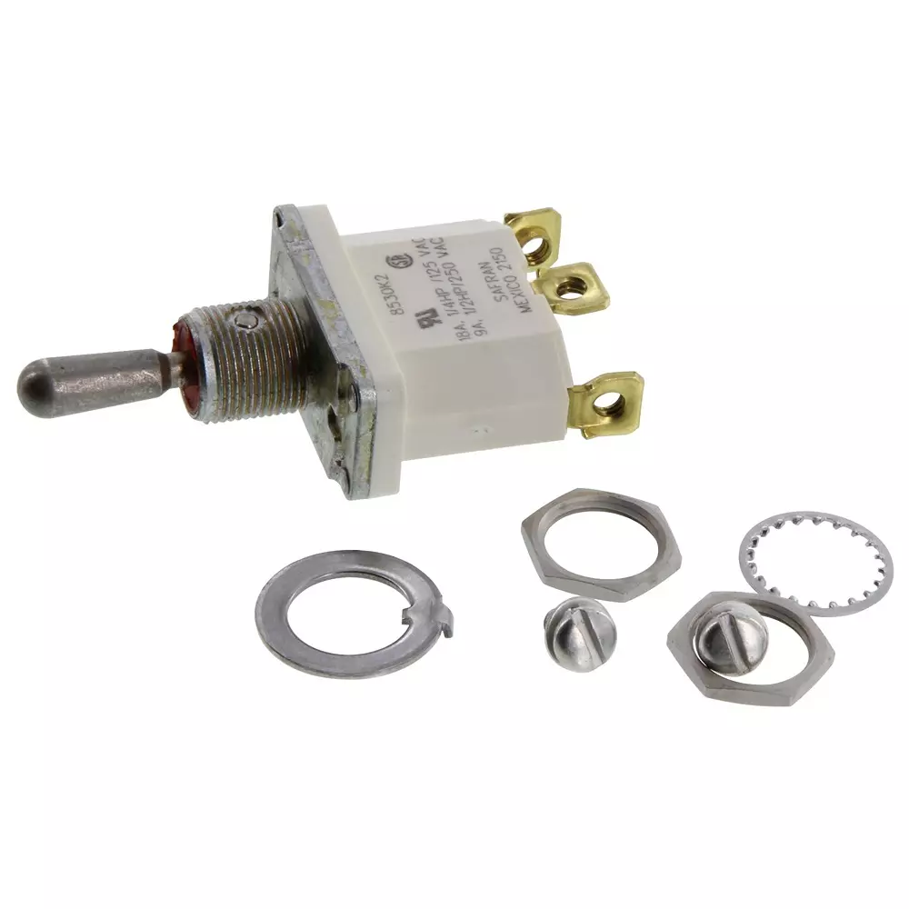 SAFRAN POWER Switch, Toggle, Spst, 20A, 115V, 8530K39