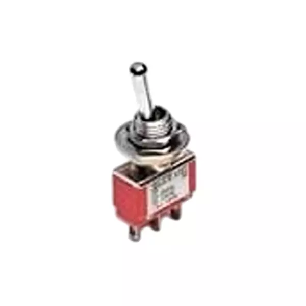 TE CONNECTIVITY Toggle Switch Non-Illuminated Solder Pin Termination 400 mA Bat Actuator 20 V DC, 2-1825139-2