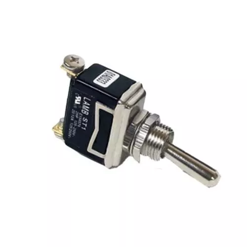 E-SWITCH Toggle Switch Non-Illuminated Quick Connect Termination 20 Amp Standard Actuator, ST141D10