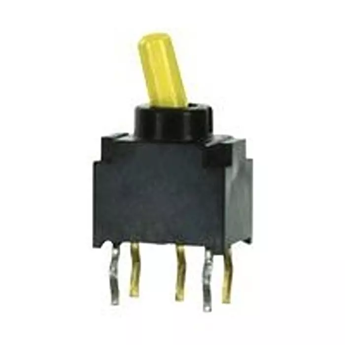 NIDEC COMPONENTS TOGGLE SWITCH, SPDT, 0.4VA, 28VDC, TH, FT1D-2M-Z