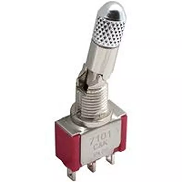 C&K COMPONENTS TOGGLE SWITCH, SPDT, 5A, 120VAC, PANEL, 7101SH3ZQE