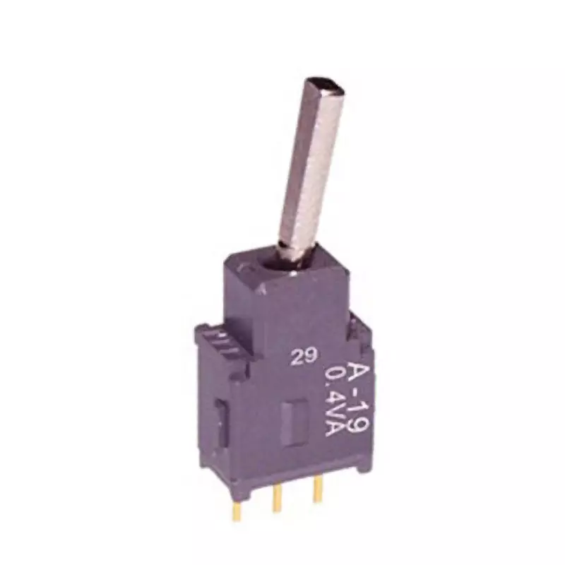 NKK SWITCHES A Series Toggle Switch 1 Pole Flat Lever, A-19EP