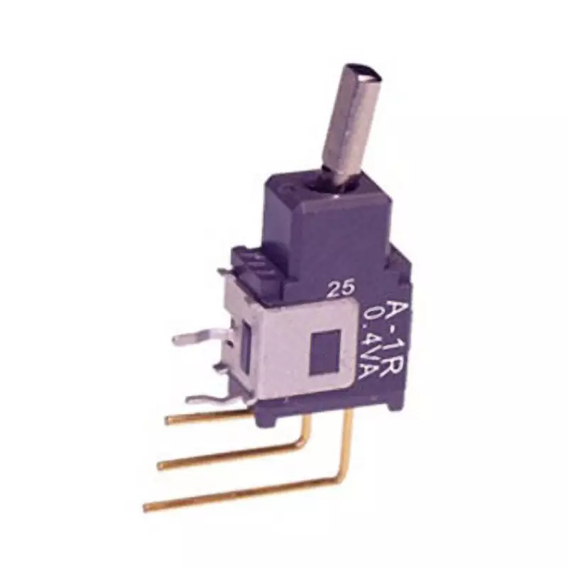 NKK SWITCHES A Series Toggle Switch 1 Pole Short Flat Lever, A-1RHV