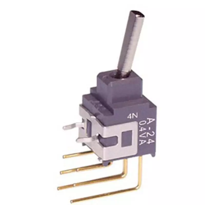 NKK SWITCHES A Series Non-Illuminated Toggle Switch 1 Pole Flat Lever, A-24EV
